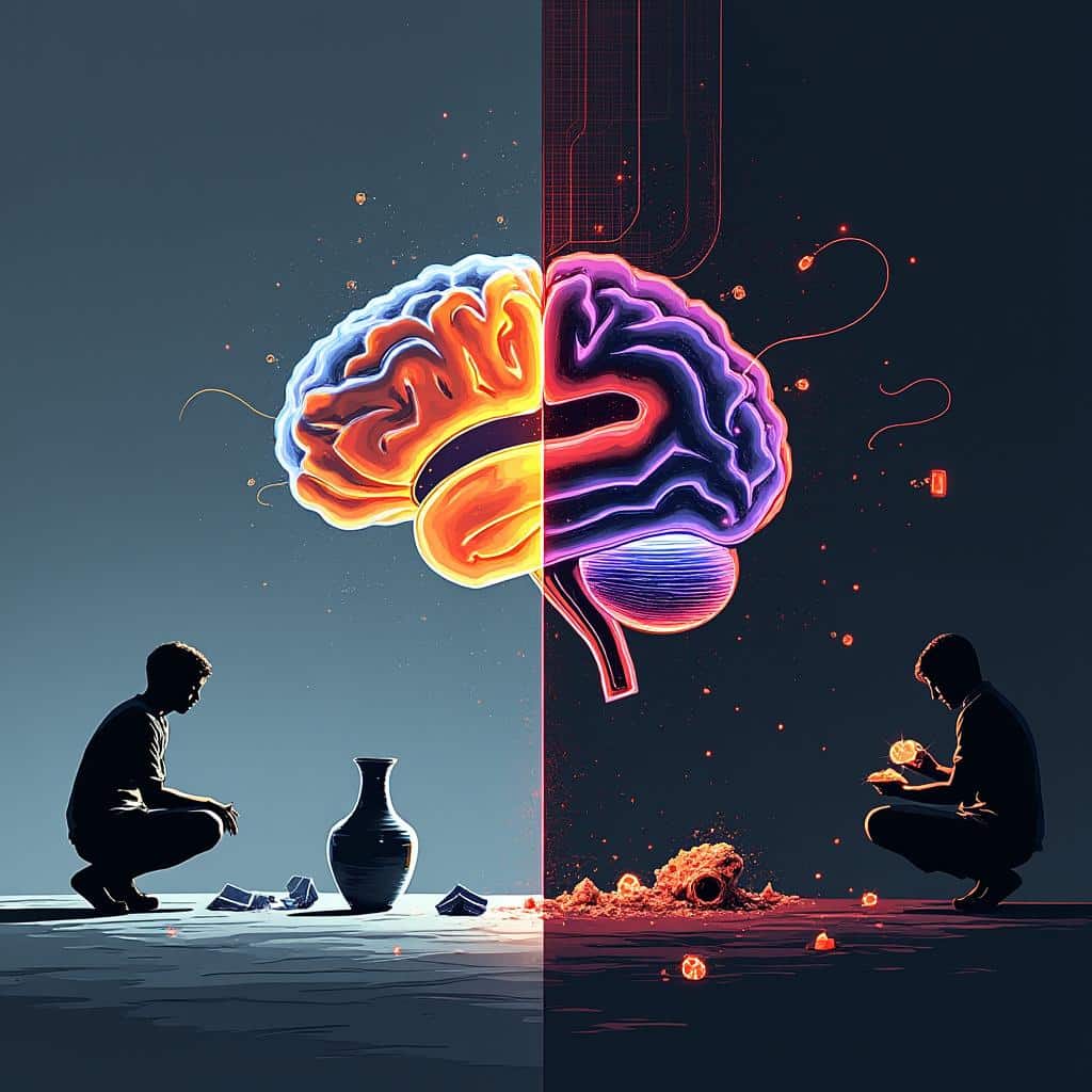 Functional brain networks highlighting the right amygdala and left hippocampus during intentional and accidental harm evaluation.